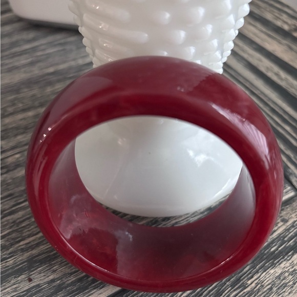 Red Bangle Bracelet - Picture 2 of 2